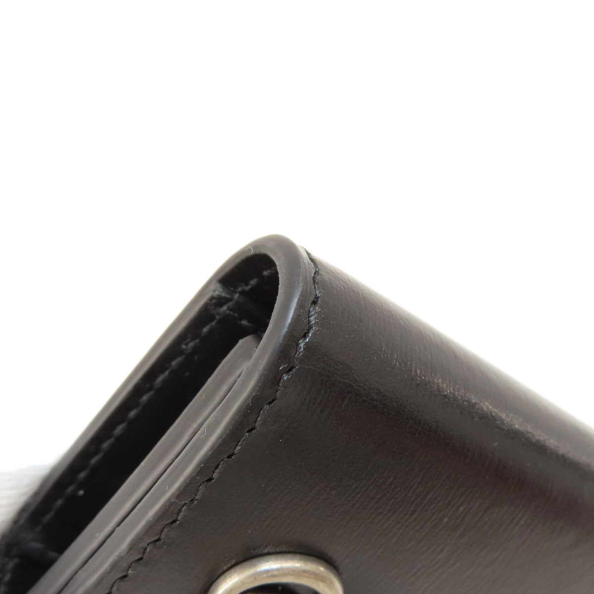 GUCCI Key case Key holder  435305 leather black logo