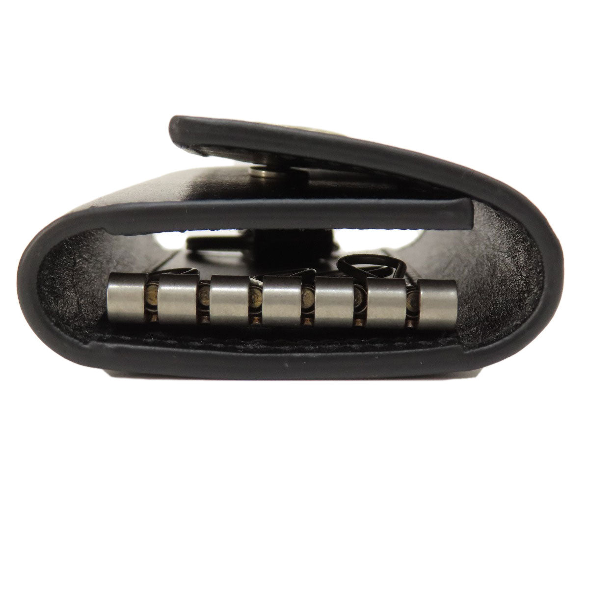 GUCCI Key case Key holder  435305 leather black logo