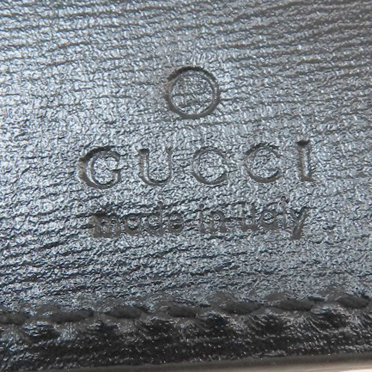 GUCCI Key case Key holder  435305 leather black logo