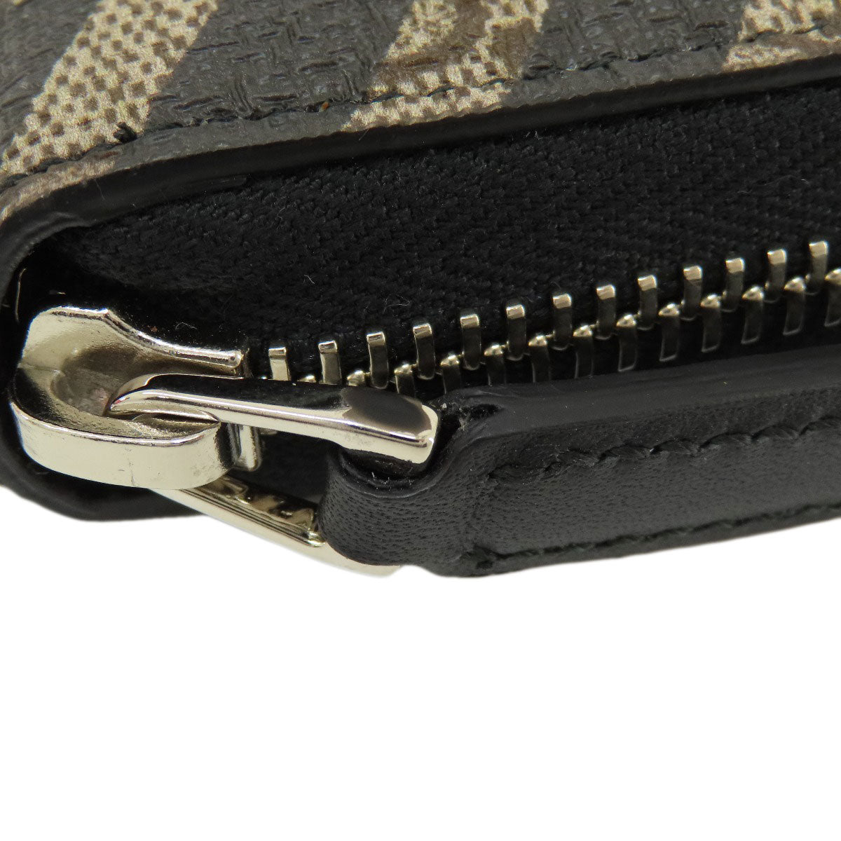 GUCCI Long Wallet Purse 411766 PVC Brown Kaleido GG Supreme