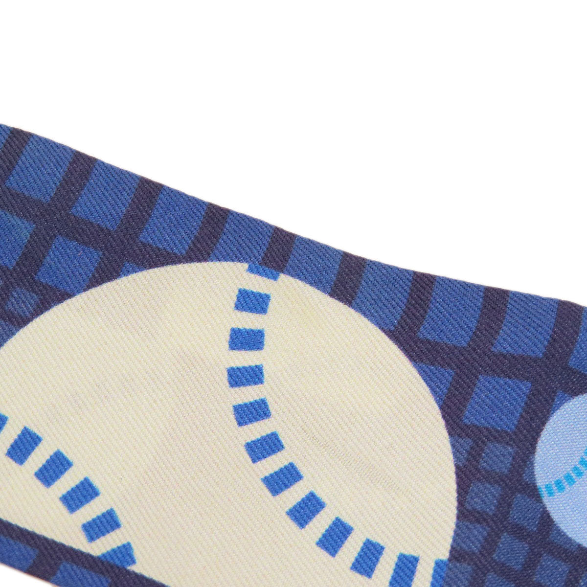 HERMES scarf silk Navy Twilly