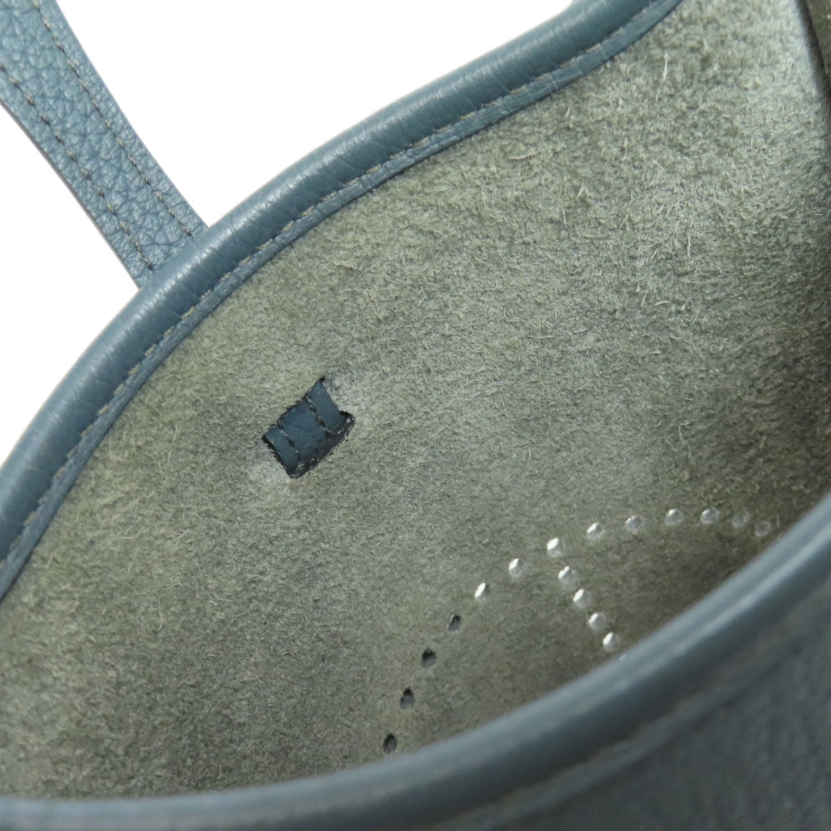 HERMES Shoulder Bag Taurillon Clemence blue Evelyn TPM SilverMetal Women Used
