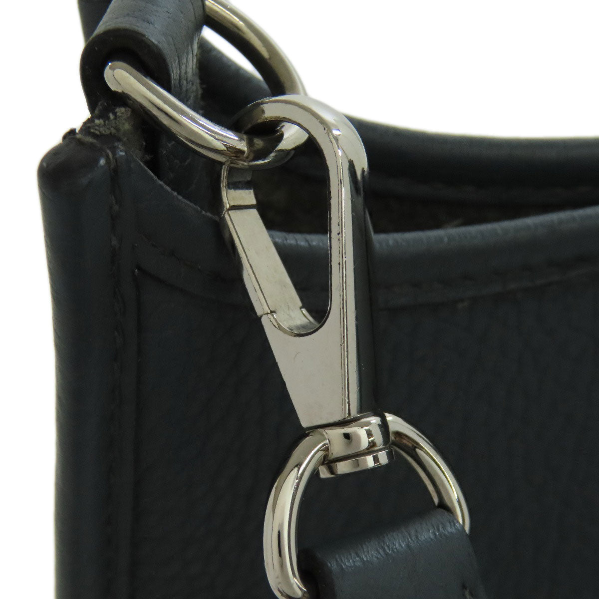 HERMES Shoulder Bag Taurillon Clemence blue Evelyn TPM SilverMetal Women Used
