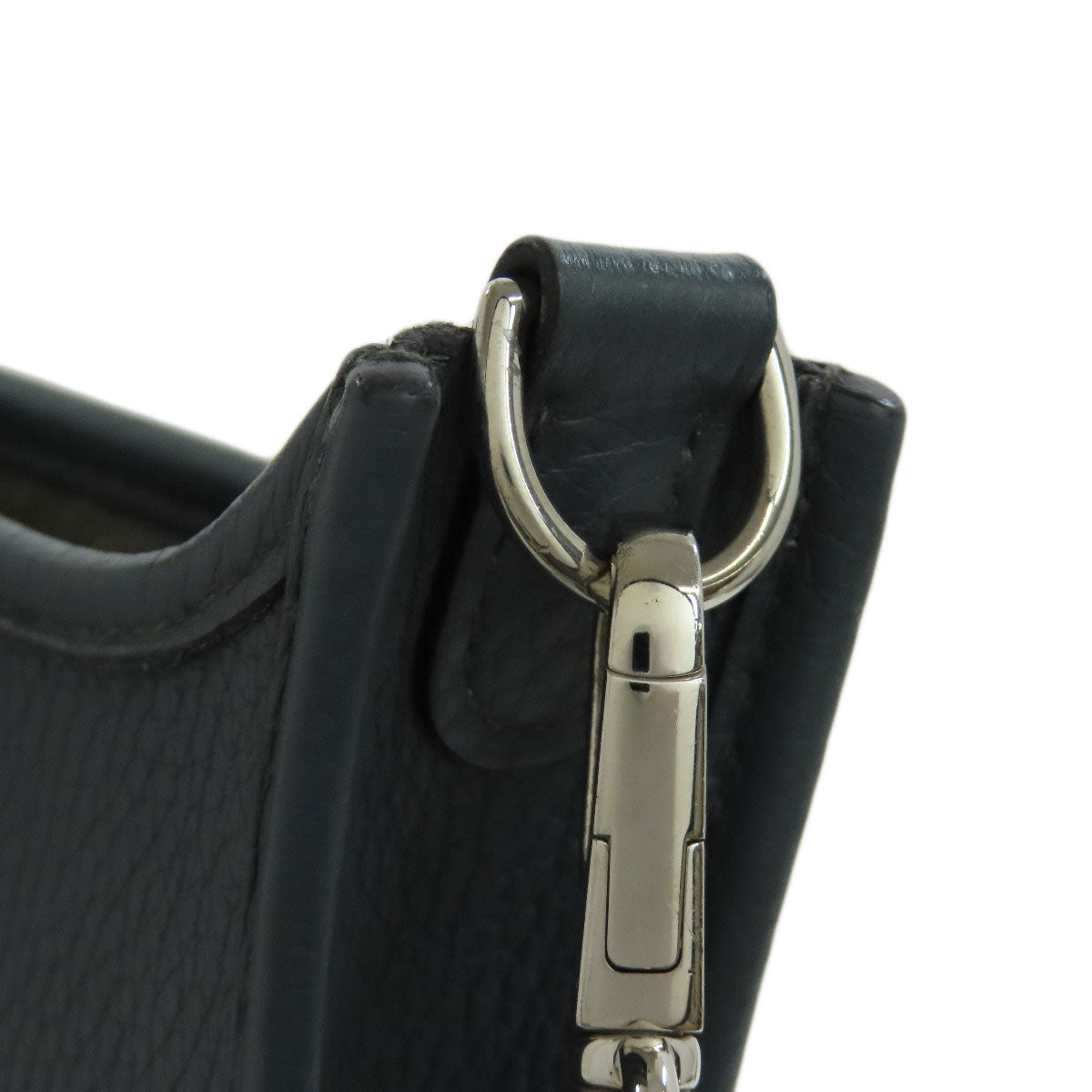HERMES Shoulder Bag Taurillon Clemence blue Evelyn TPM SilverMetal Women Used