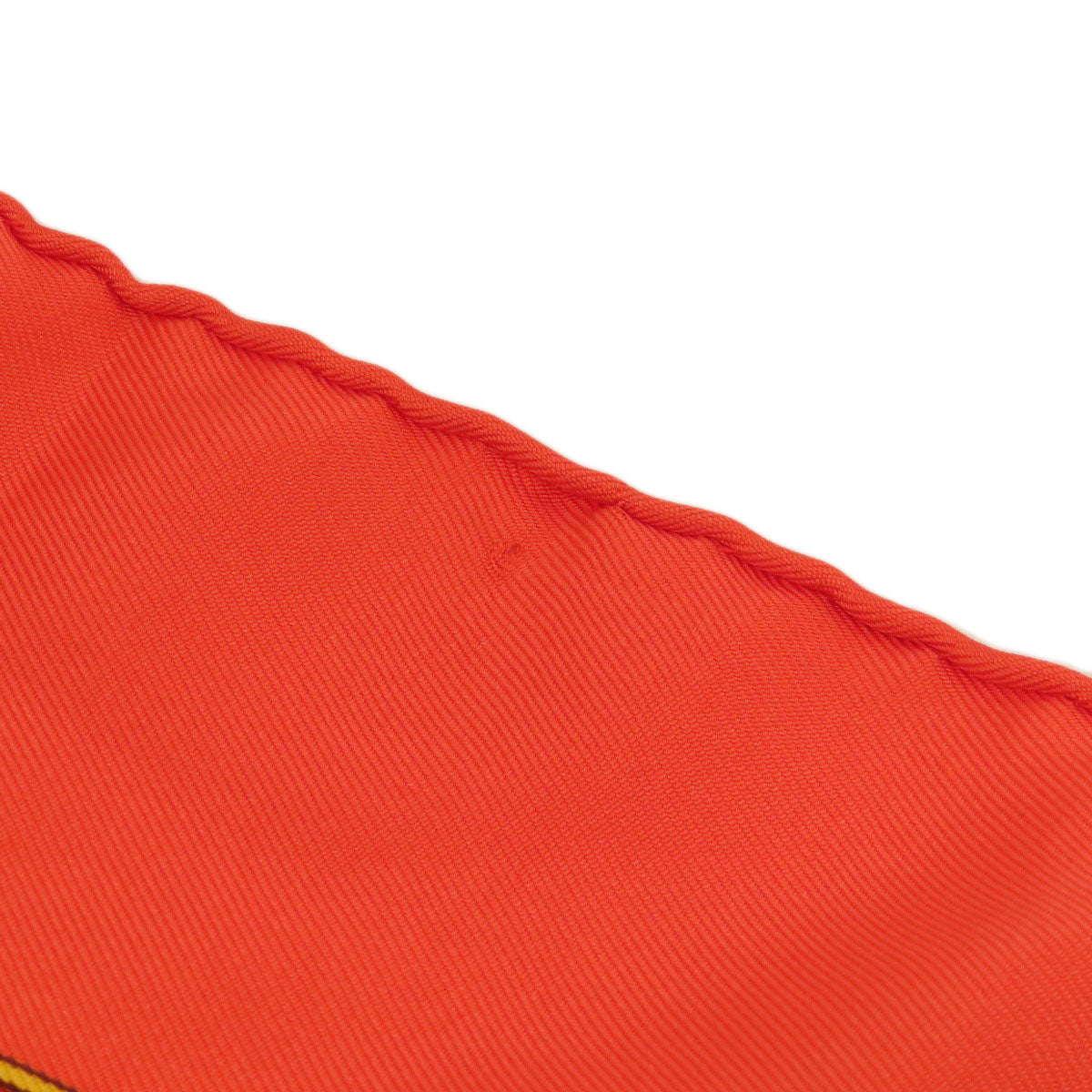 HERMES scarf silk Orange Carre90 LES PETITS PRINCES The Little Princes Women Used