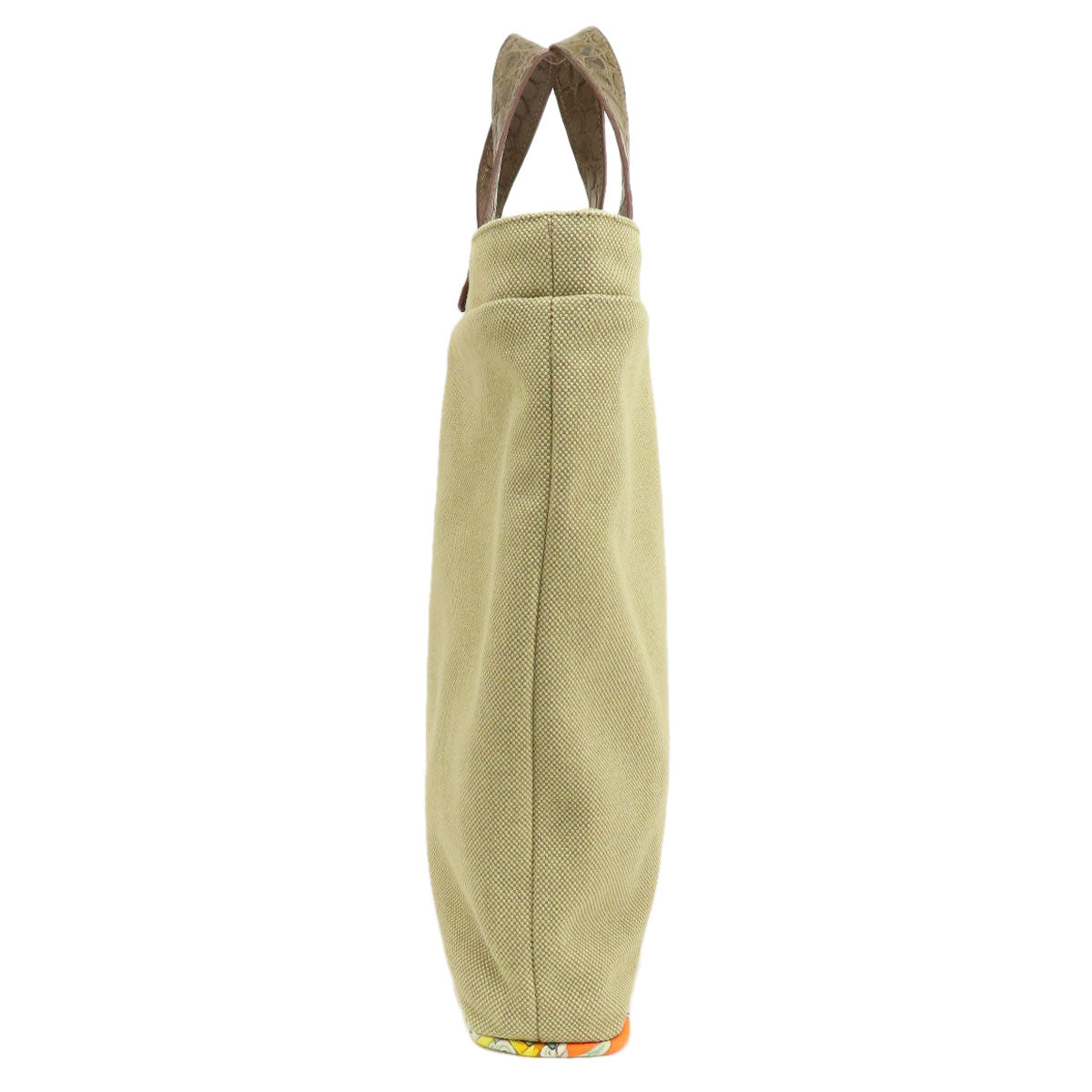 HERMES Handbag Cotton, Silk Brown Petit Ash Tote Women Used