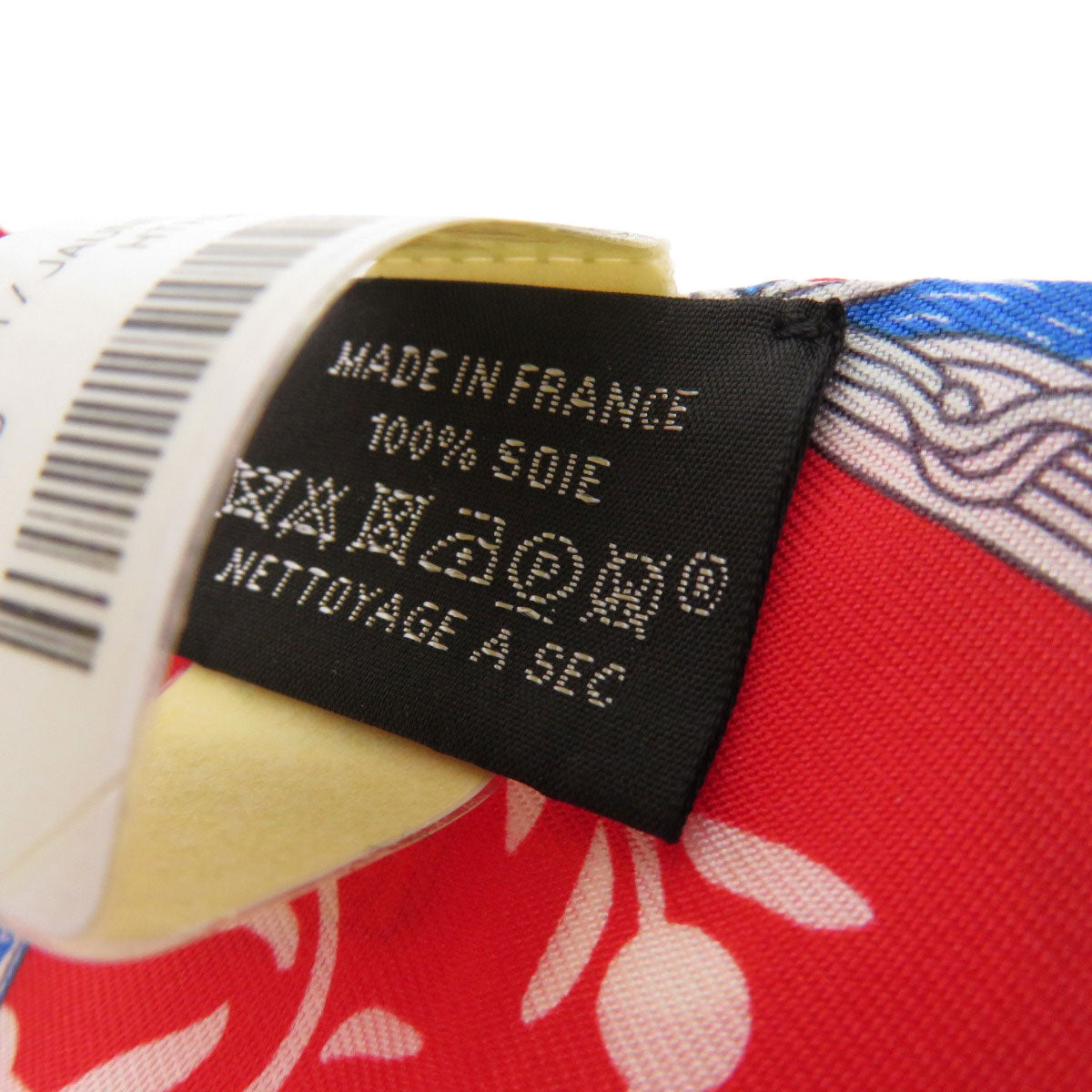 HERMES scarf silk Red Twilly Women Used