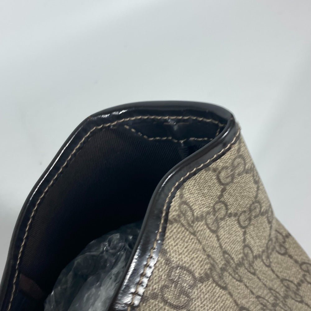 GUCCI Tote Bag 197953 GG Supreme canvas, enamel beige GG Supreme Shoulder Bag Women Used