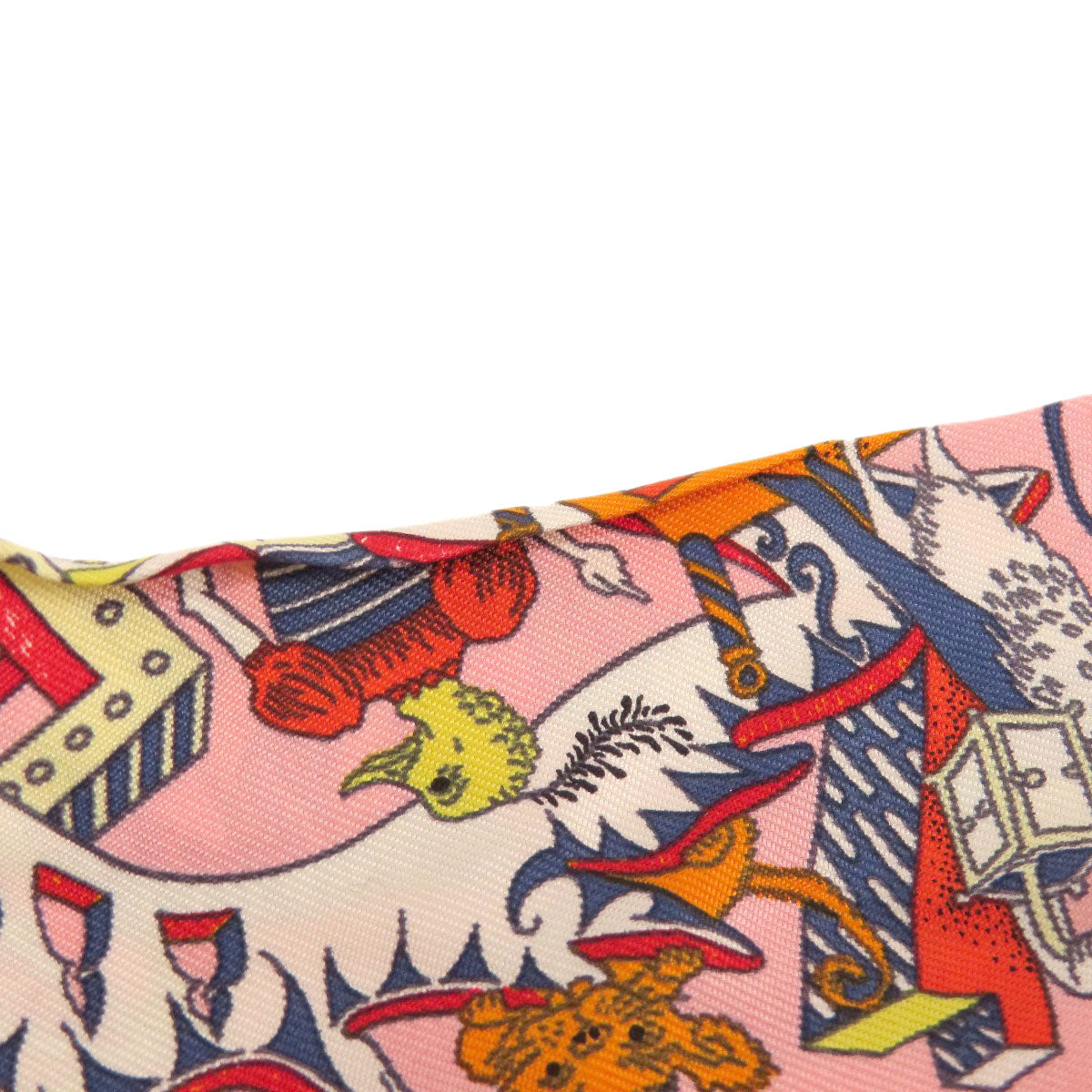 HERMES scarf silk pink Twilly Women Used