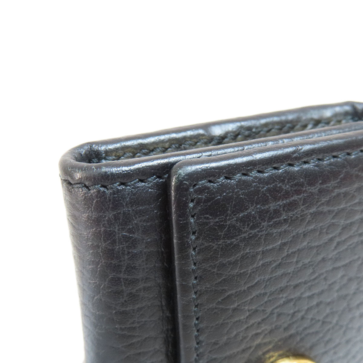 GUCCI Key case Key holder  466118 leather black GG Marmont