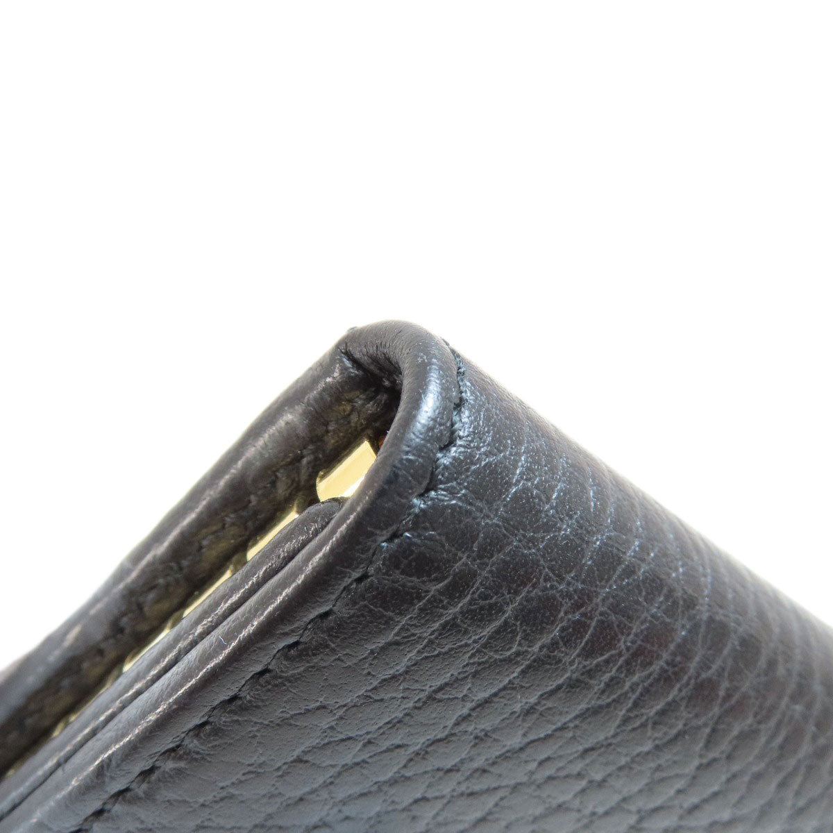 GUCCI Key case Key holder  466118 leather black GG Marmont