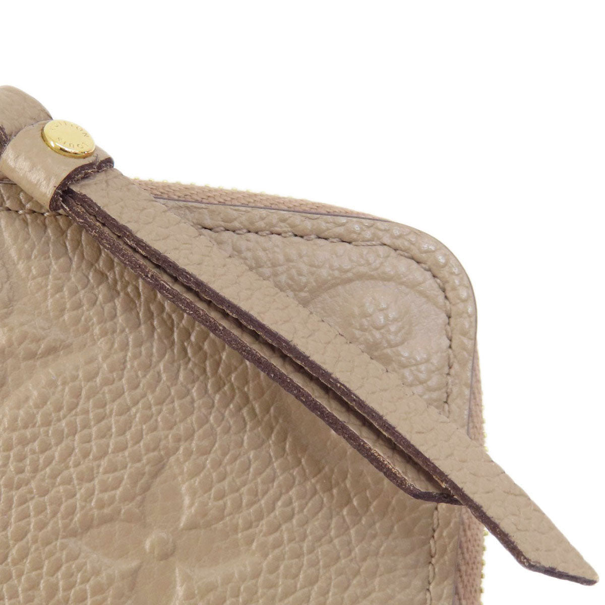 LOUIS VUITTON Coin case M68696 Ann Platt beige Zippy Coin Purse Tourterelle Women Used