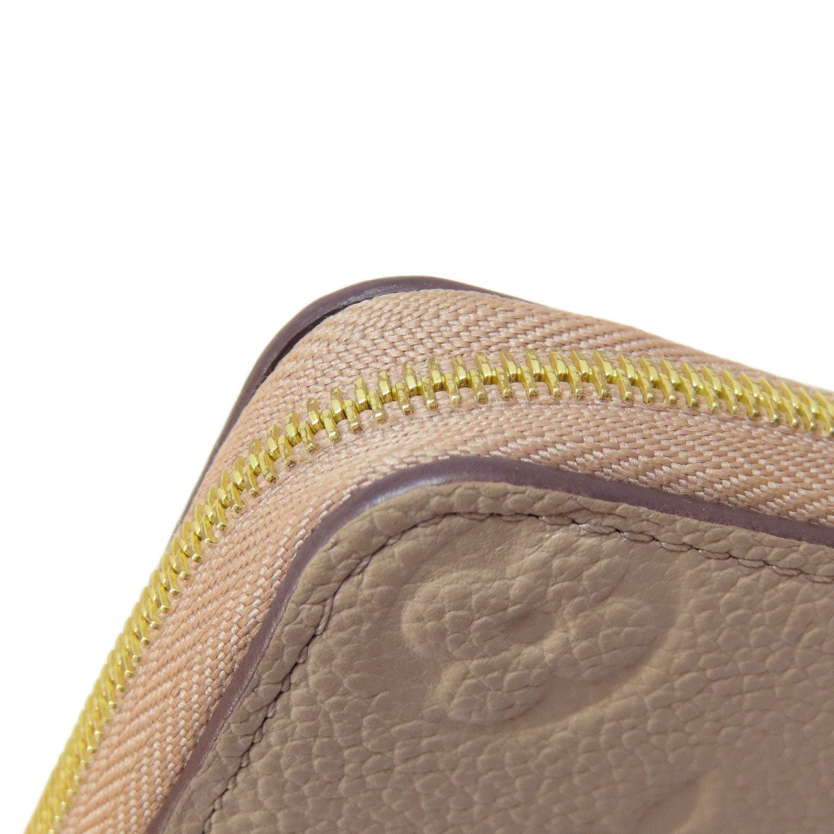 LOUIS VUITTON Coin case M68696 Ann Platt beige Zippy Coin Purse Tourterelle Women Used