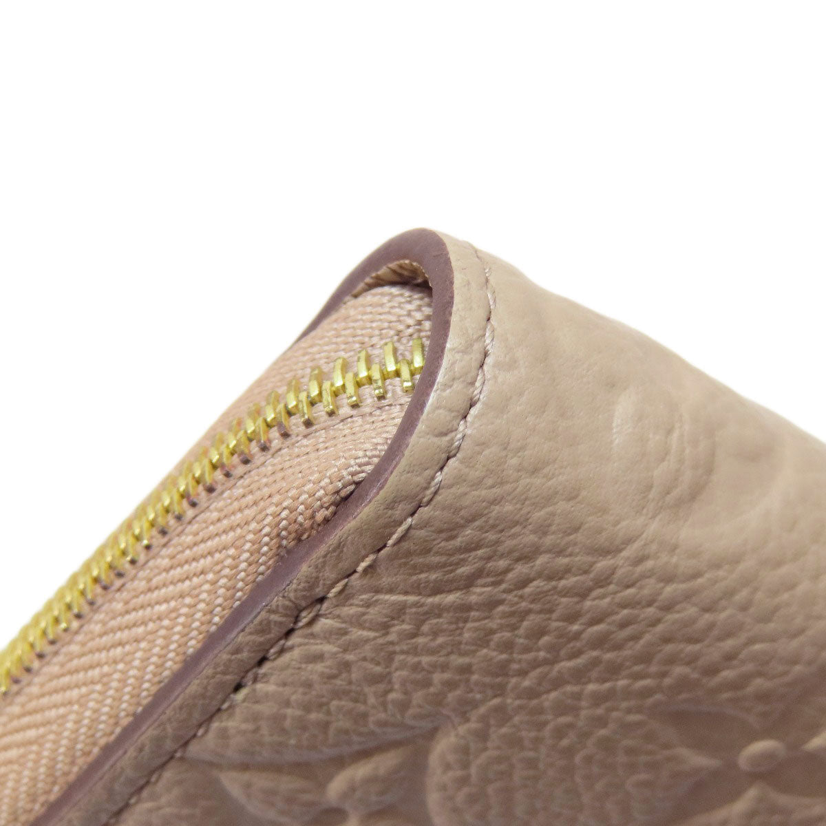 LOUIS VUITTON Coin case M68696 Ann Platt beige Zippy Coin Purse Tourterelle Women Used