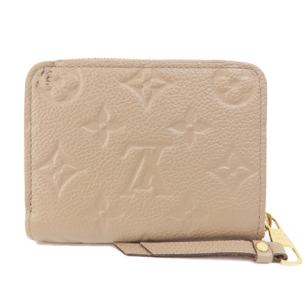 LOUIS VUITTON Coin case M68696 Ann Platt beige Zippy Coin Purse Tourterelle Women Used