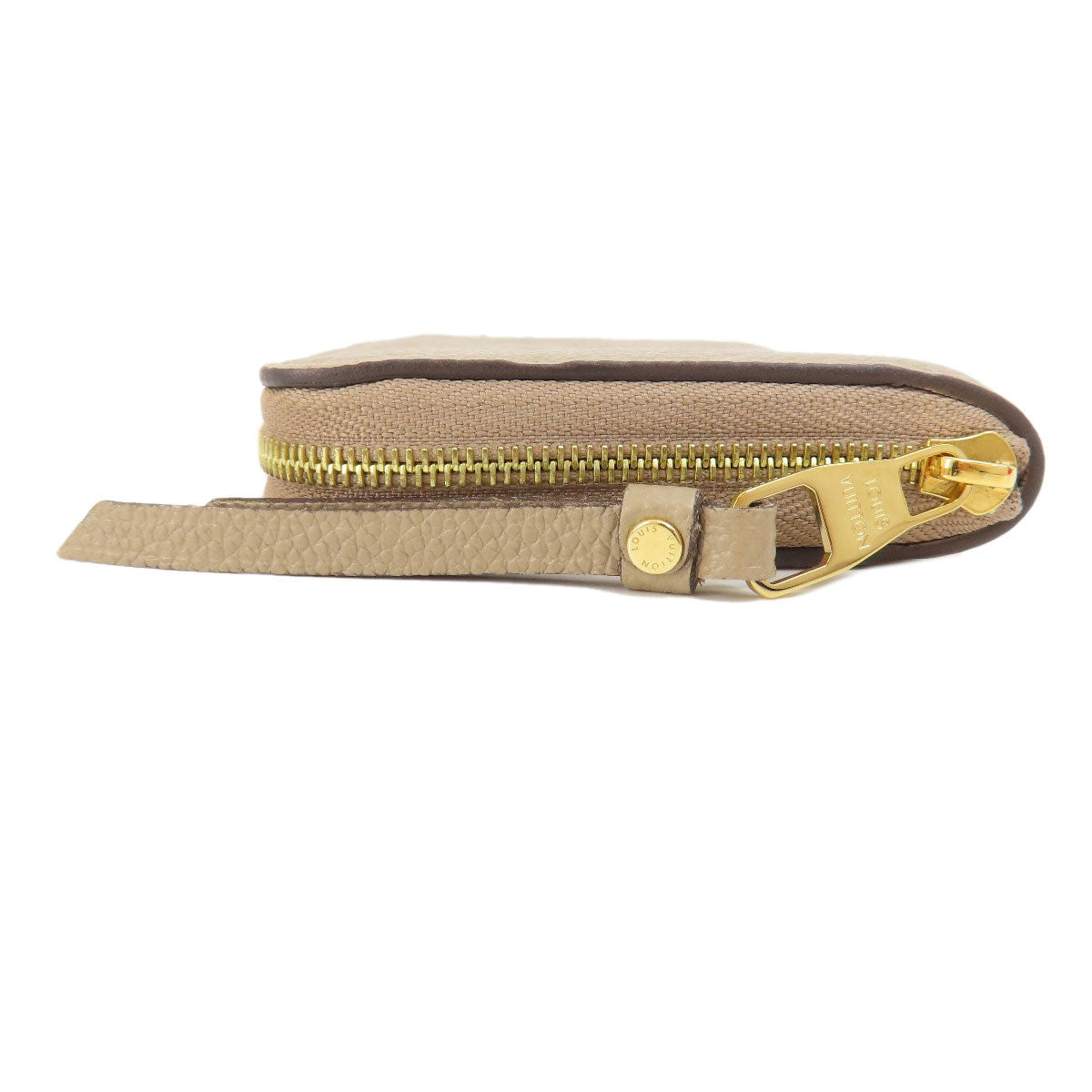 LOUIS VUITTON Coin case M68696 Ann Platt beige Zippy Coin Purse Tourterelle Women Used