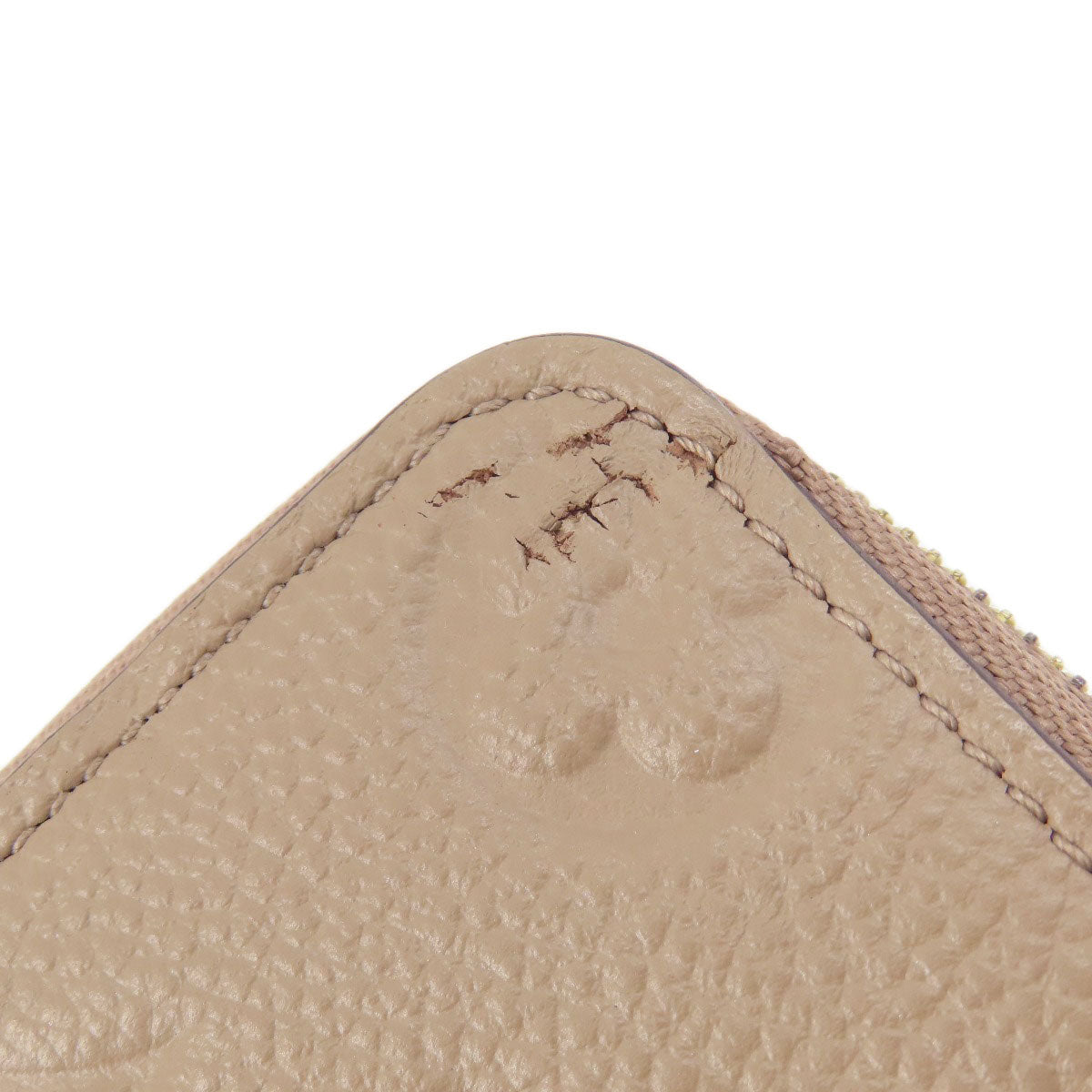 LOUIS VUITTON Coin case M68696 Ann Platt beige Zippy Coin Purse Tourterelle Women Used