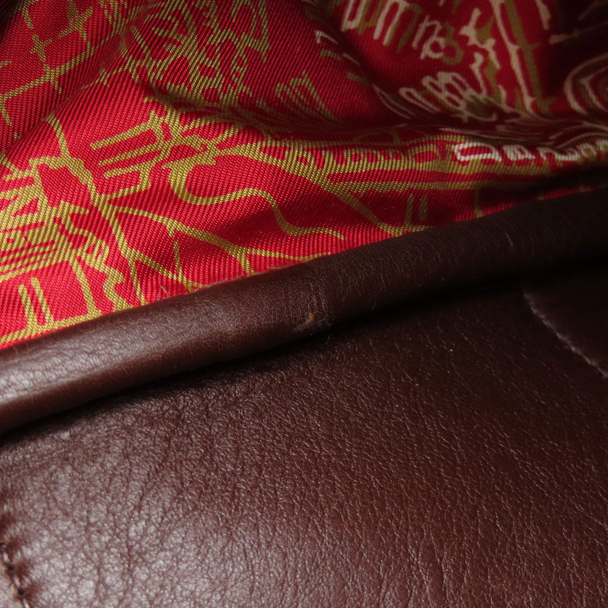 HERMES Tote Bag Swift Brown Garden Party TPM Brown Women Used