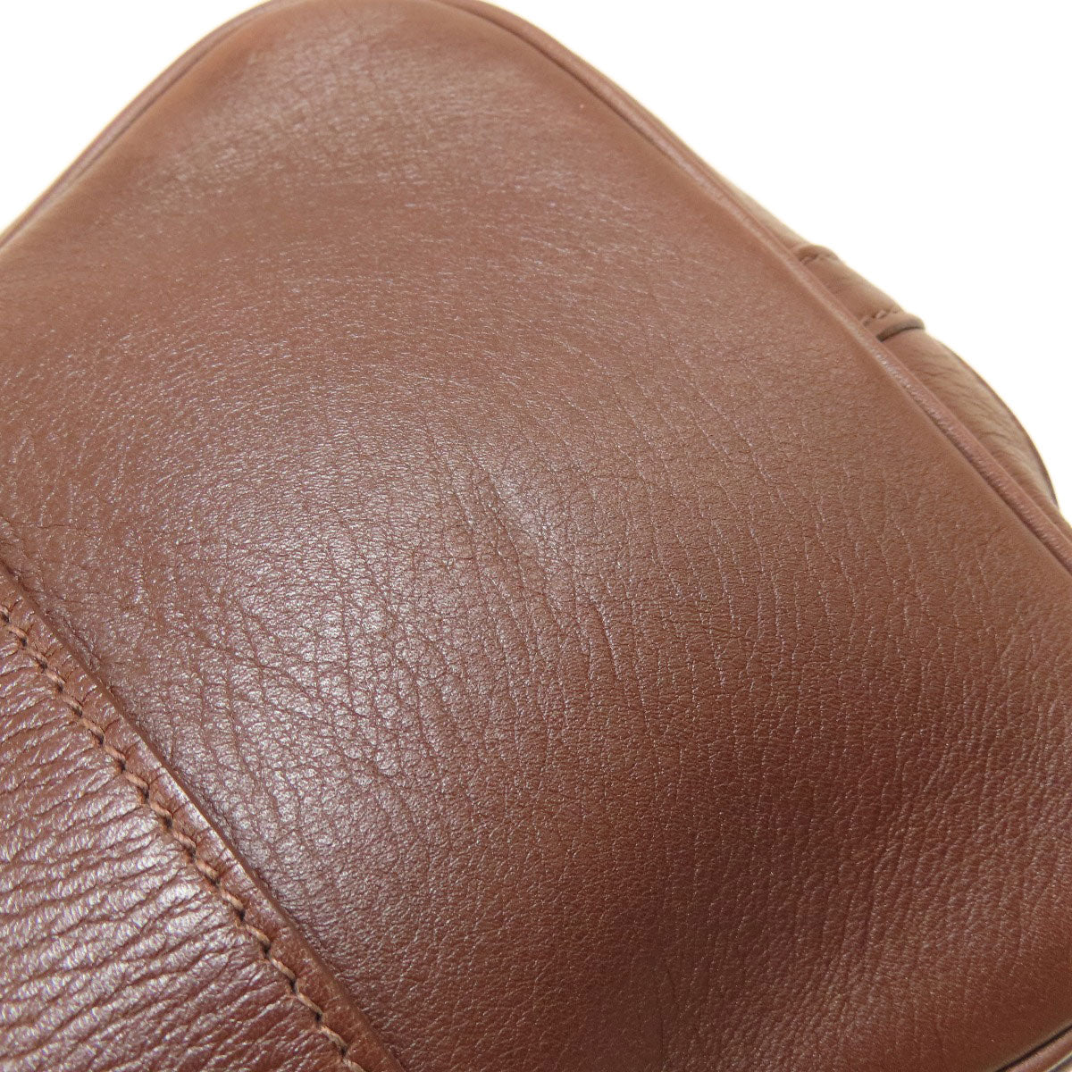 HERMES Tote Bag Swift Brown Garden Party TPM Brown Women Used