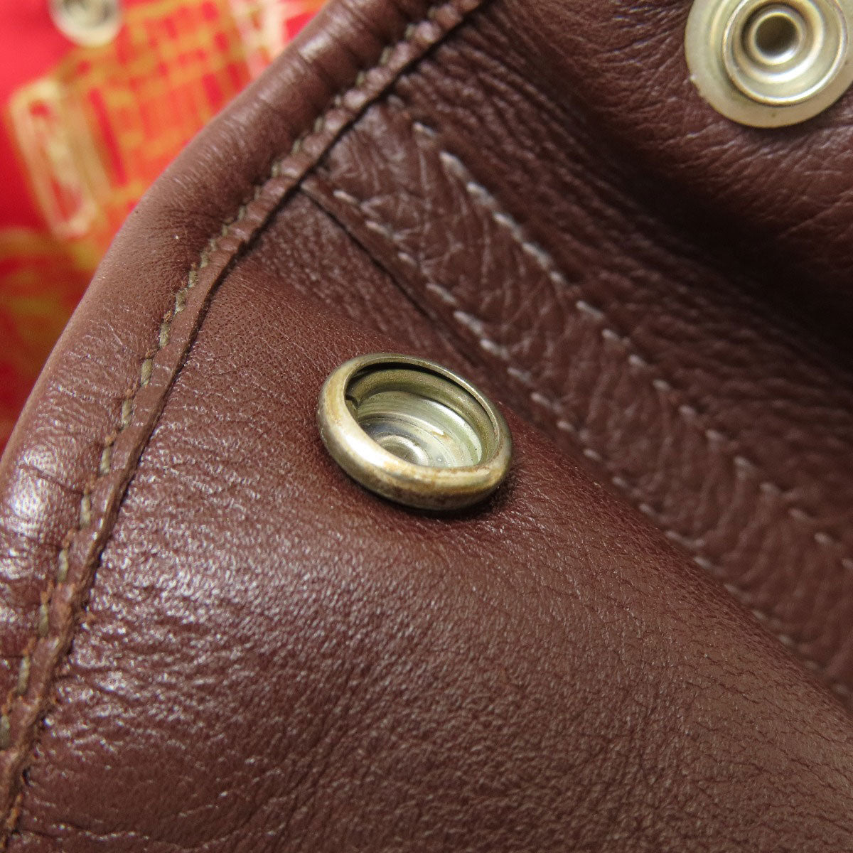 HERMES Tote Bag Swift Brown Garden Party TPM Brown Women Used