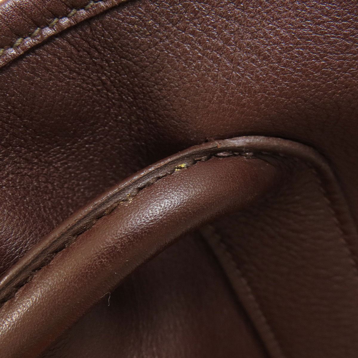 HERMES Tote Bag Swift Brown Garden Party TPM Brown Women Used