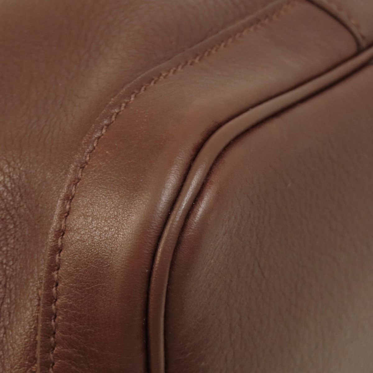 HERMES Tote Bag Swift Brown Garden Party TPM Brown Women Used