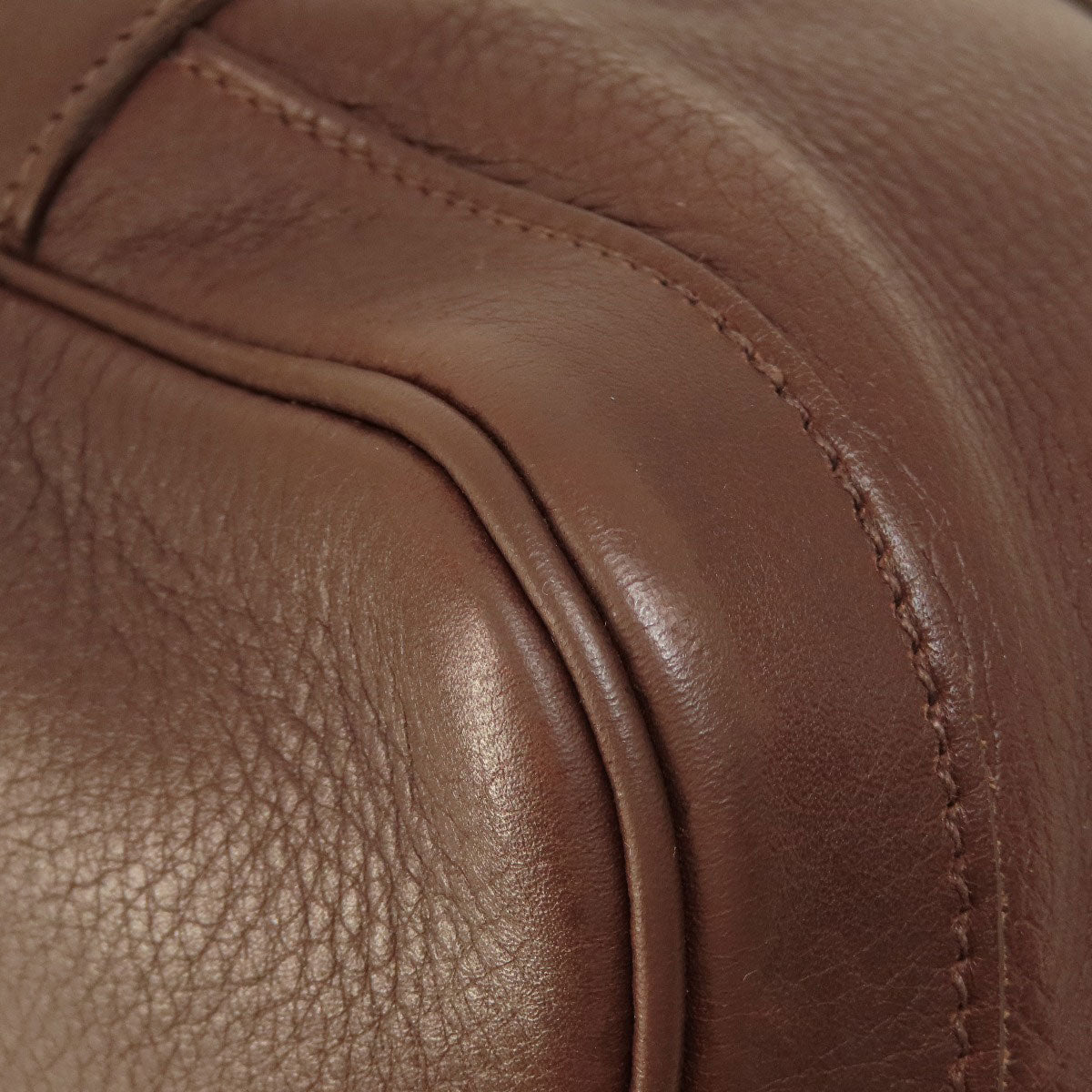 HERMES Tote Bag Swift Brown Garden Party TPM Brown Women Used