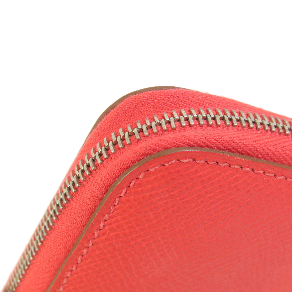 HERMES Long Wallet Purse Epsom Orange Azap Silk in Long