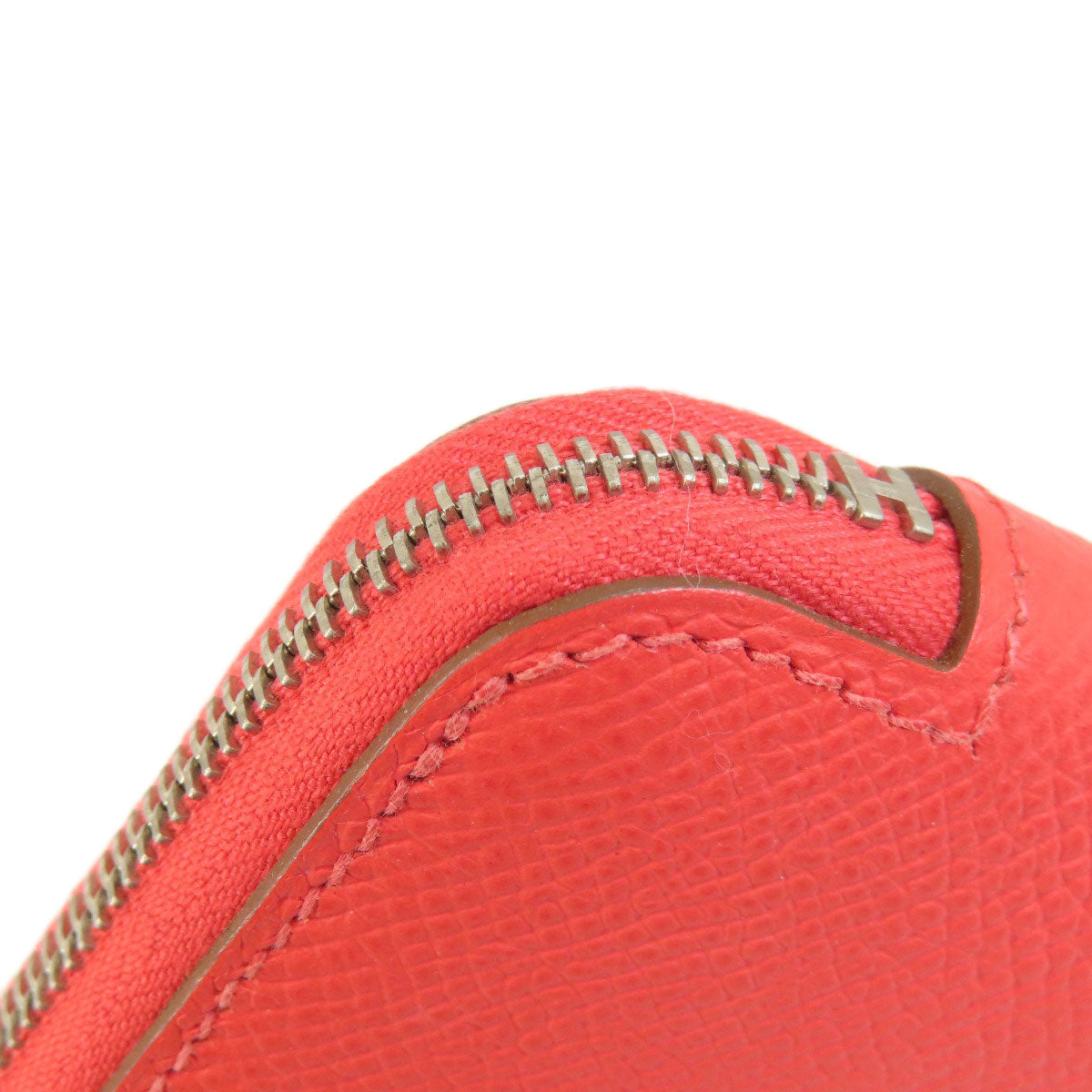 HERMES Long Wallet Purse Epsom Orange Azap Silk in Long