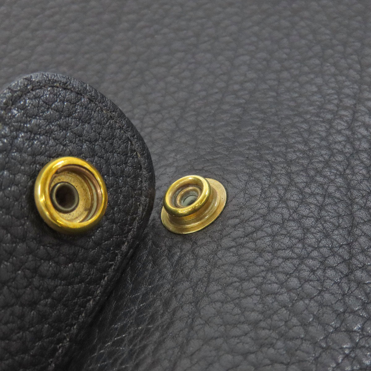 HERMES Shoulder Bag Ardenne black Evelyn GM Gold Metal Women Used
