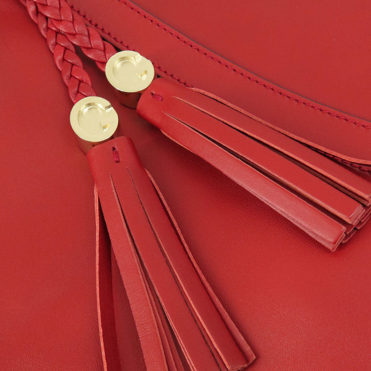 GUCCI Tote Bag 336660 leather Red outlet Women Used