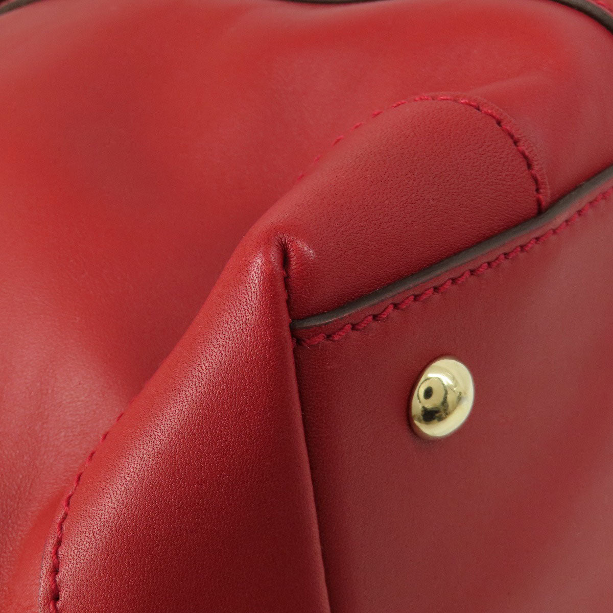 GUCCI Tote Bag 336660 leather Red outlet Women Used