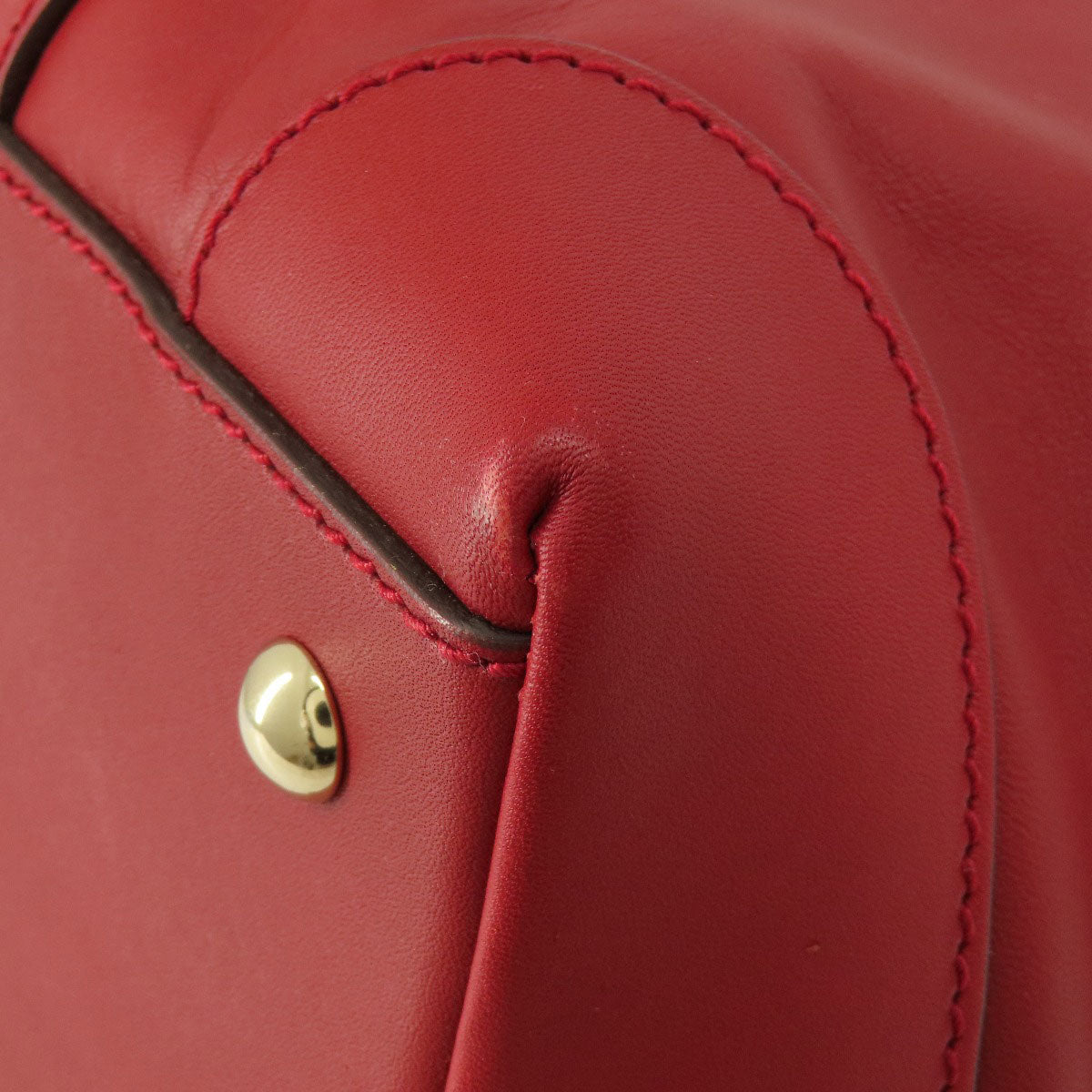 GUCCI Tote Bag 336660 leather Red outlet Women Used