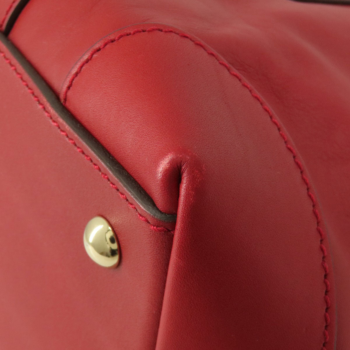 GUCCI Tote Bag 336660 leather Red outlet Women Used