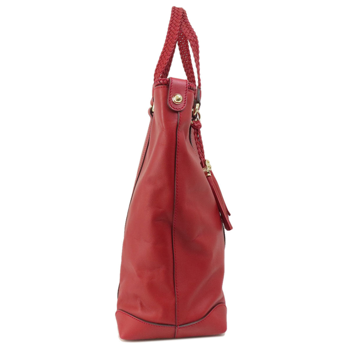 GUCCI Tote Bag 336660 leather Red outlet Women Used