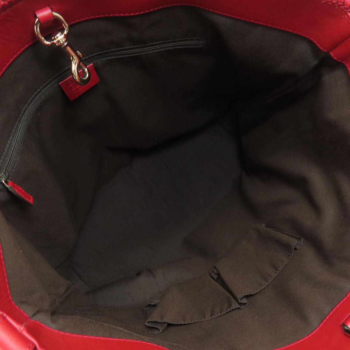 GUCCI Tote Bag 336660 leather Red outlet Women Used