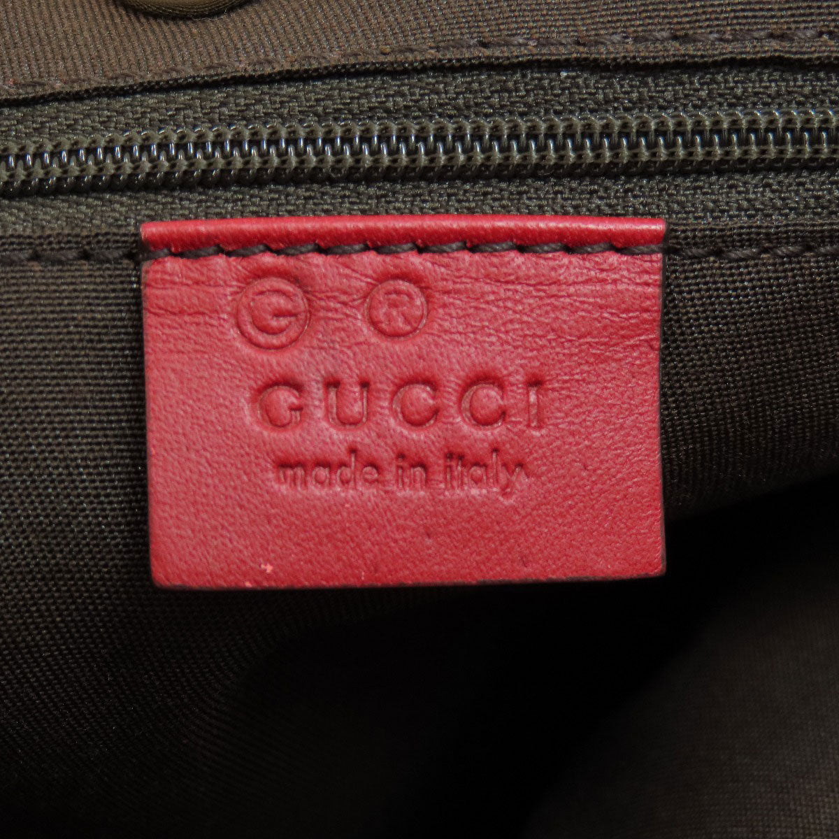 GUCCI Tote Bag 336660 leather Red outlet Women Used