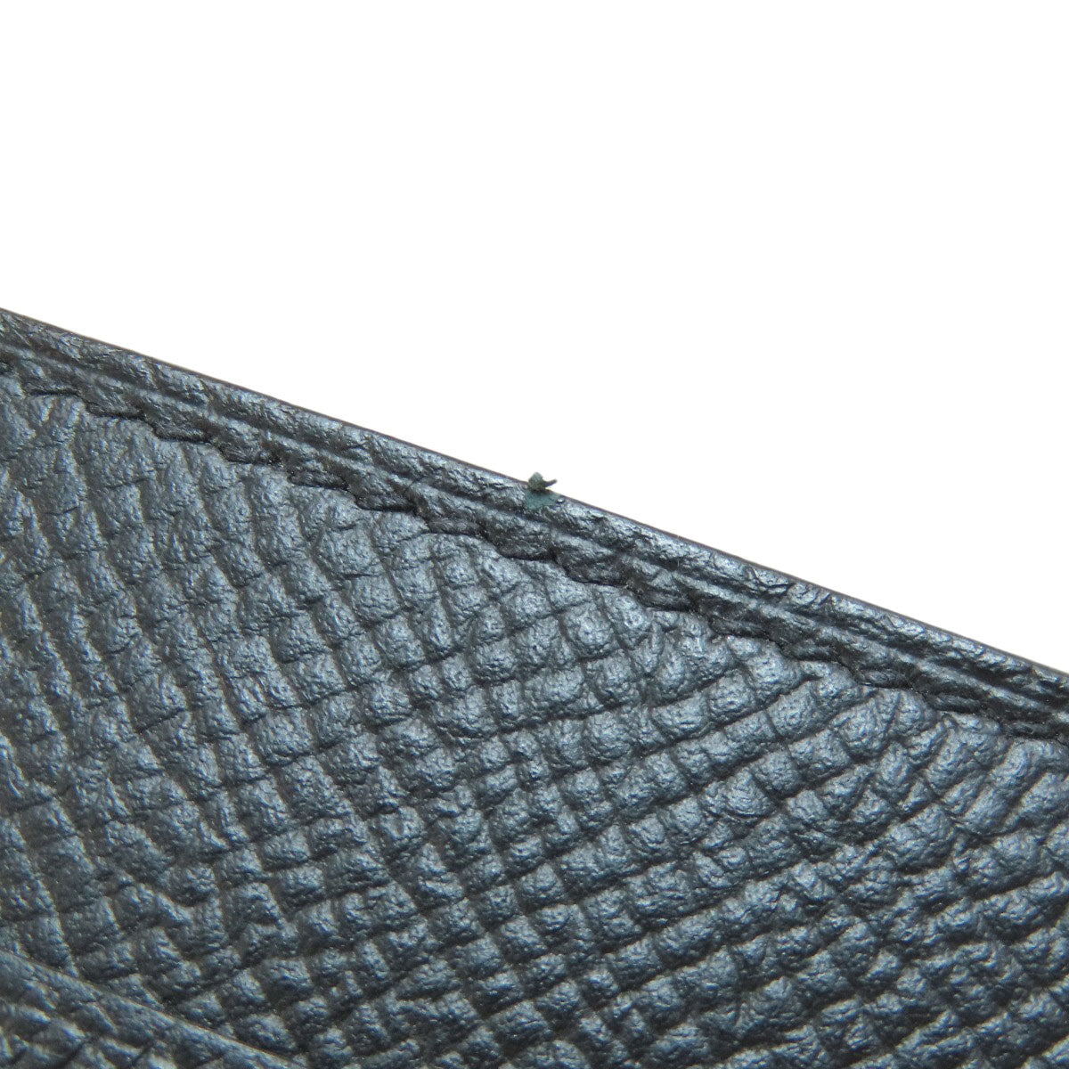 HERMES Bifold Wallet Epsom black Click 12 Black Gold Metal