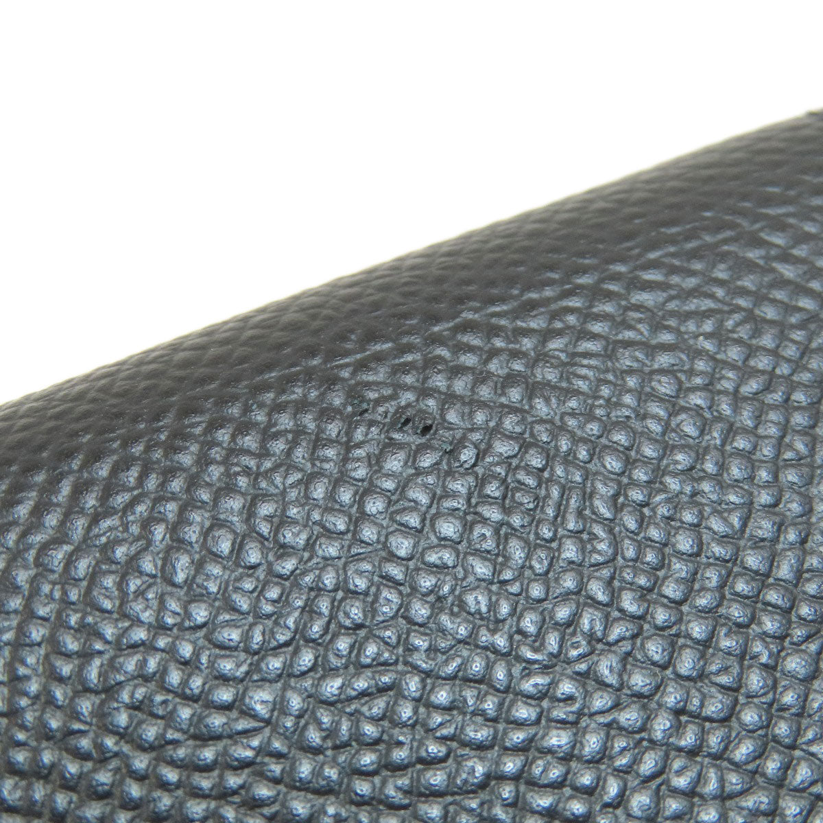 HERMES Bifold Wallet Epsom black Click 12 Black Gold Metal