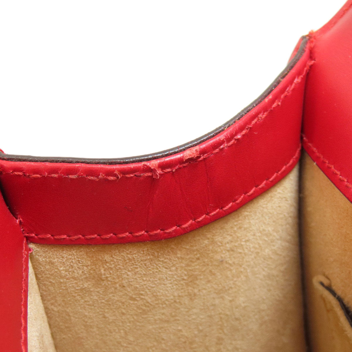 GUCCI Handbag 4720270 Calfskin Red Sylvie 2WAY Women Used