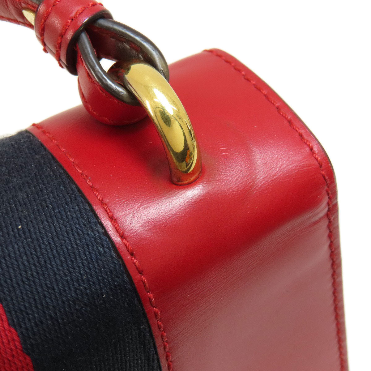 GUCCI Handbag 4720270 Calfskin Red Sylvie 2WAY Women Used