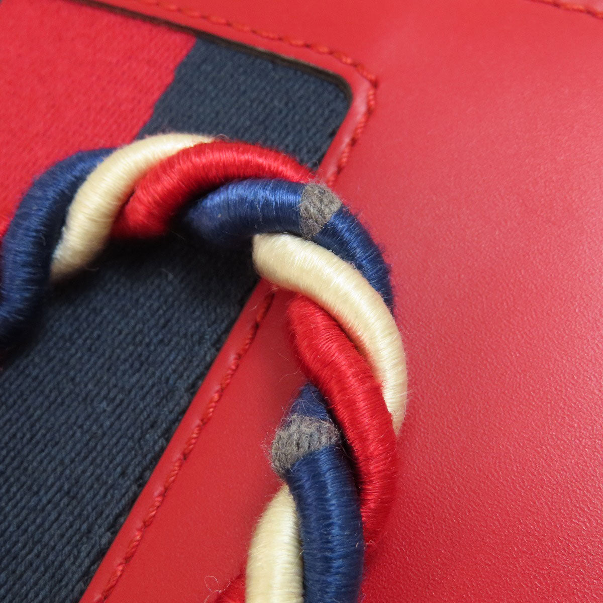 GUCCI Handbag 4720270 Calfskin Red Sylvie 2WAY Women Used
