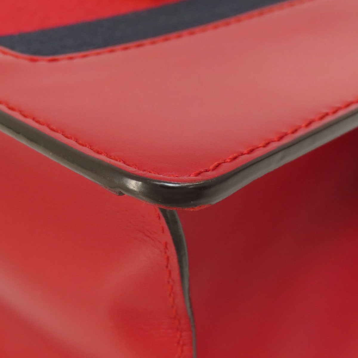 GUCCI Handbag 4720270 Calfskin Red Sylvie 2WAY Women Used