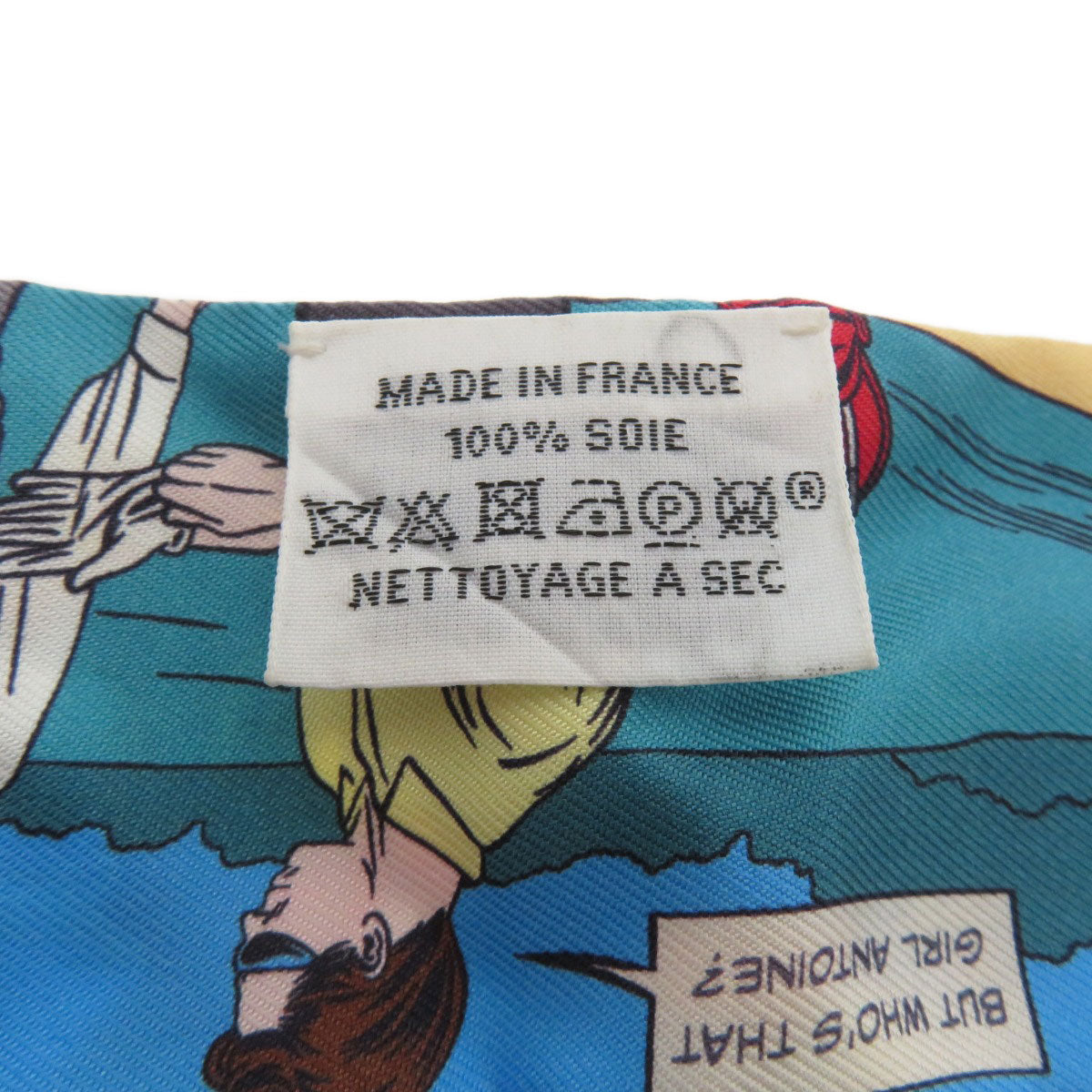 HERMES scarf silk blue Twilly Women Used