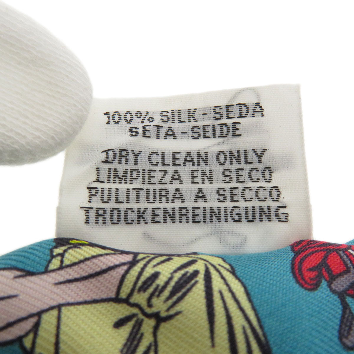 HERMES scarf silk blue Twilly Women Used