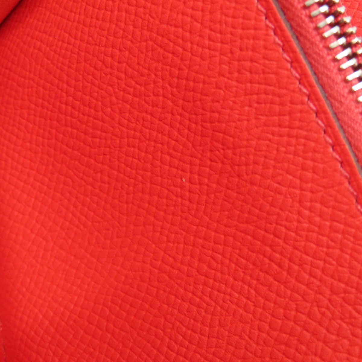 HERMES Long Wallet Purse Epsom Red Azap Classic