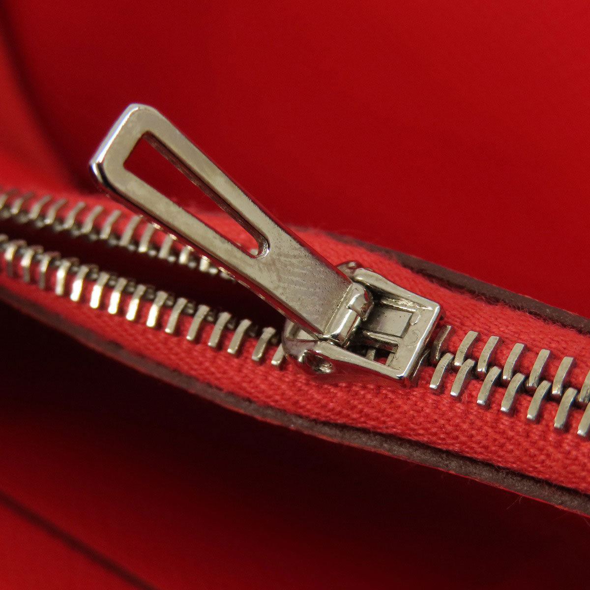 HERMES Long Wallet Purse Epsom Red Azap Classic