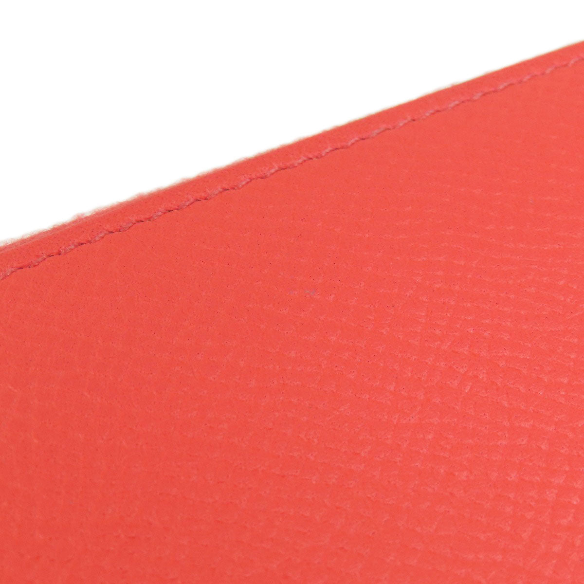 HERMES Long Wallet Purse Epsom Red Azap Classic
