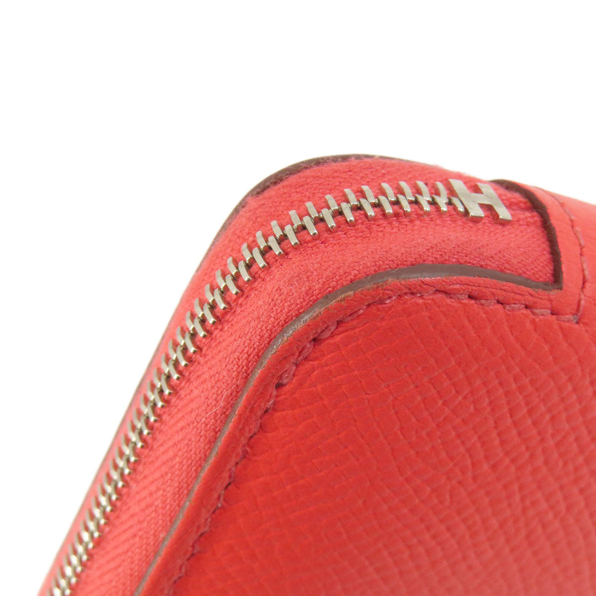 HERMES Long Wallet Purse Epsom Red Azap Classic