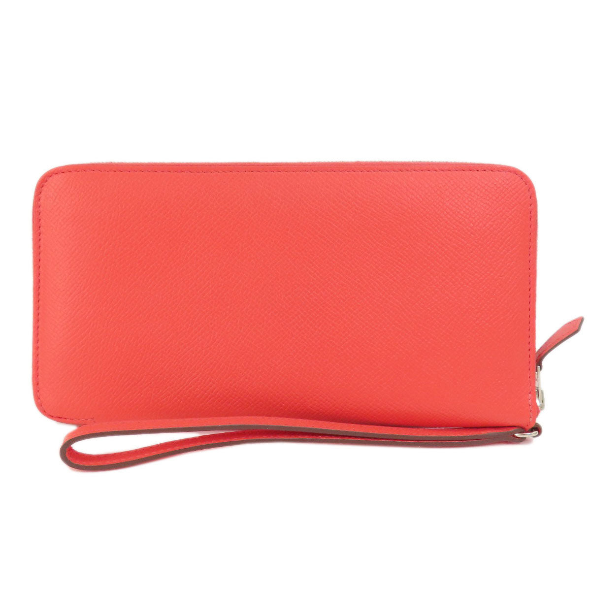 HERMES Long Wallet Purse Epsom Red Azap Classic